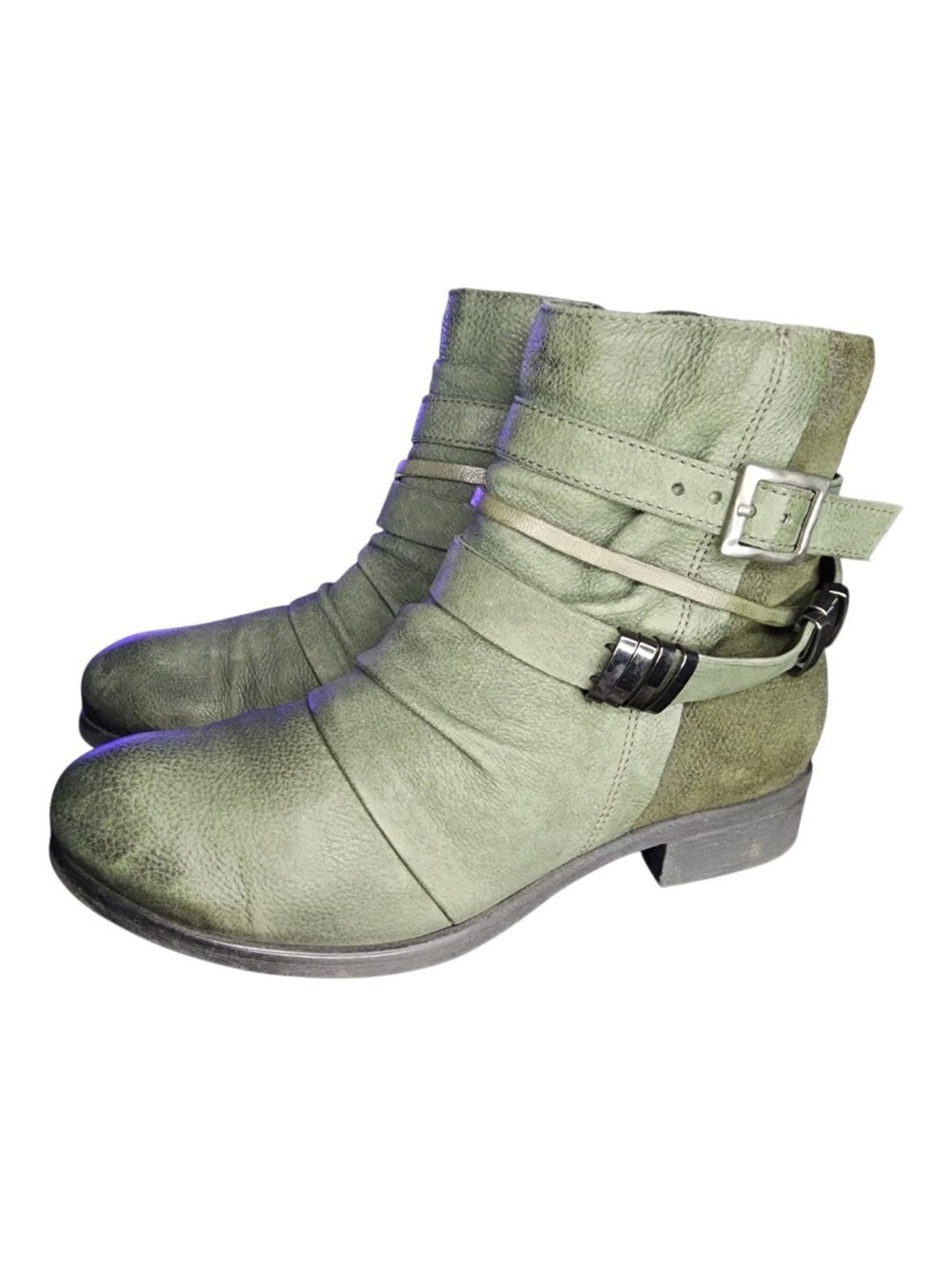 Miz Mooz Leather Ankle Boots, Womens 37 EU (6.5-7 US)